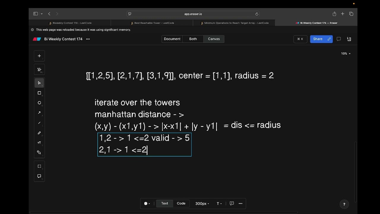 LeetCode Biweekly 174 | 3809 Best Reachable Tower & 3810 Minimum Operations | Full Explanation