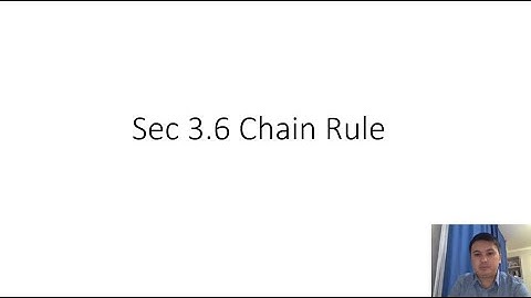 Mat 153 Sec 3.6 Chain Rule
