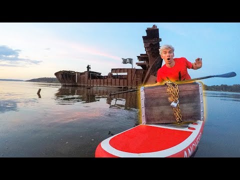 LOST TREASURE FOUND TRAPPED INSIDE HAUNTED ABANDONED GHOST SHIP!!