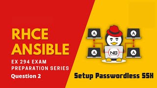 RHCE 8 EX294 Exam Practice Questions || RHCE EX294 || Question 2 Setup Passwordless SSH Keys