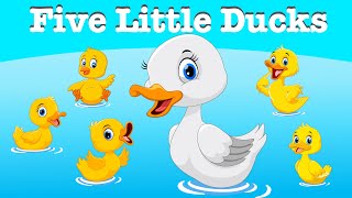 Five Little Ducks Nursery Rhyme - Children Songs by Mini World