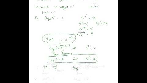 Converting Between Logs and Exponents