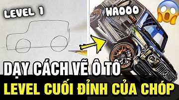 Dạy cách VẼ Ô TÔ bằng bút chì CỰC CUỐN, level cuối khiên dân mạng trầm trồ vì quá ĐỈNH CAO | TÁM TV