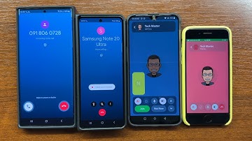 Samsung Note20U vs Z Fold 4, OnePlus 6T vs iPhone 7 Google Duo vs SnapChat Incoming & Outgoing Calls