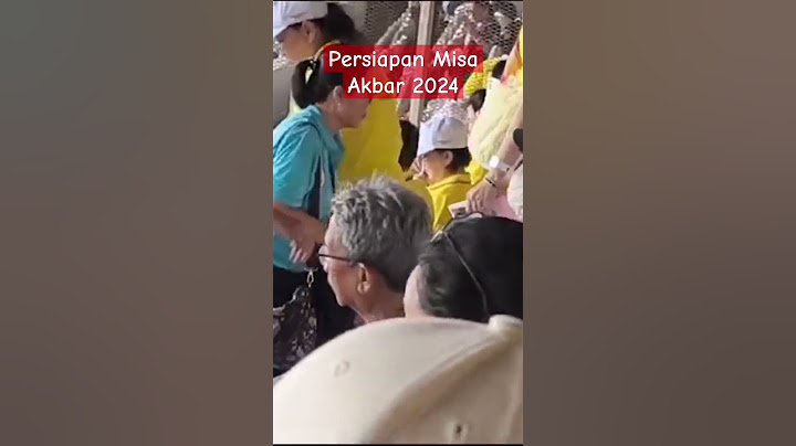 Persiapan Misa Akbar 2024 yang dipimpin oleh Bapak Sri Paus Fransiskus. Stadion GBK Jakarta.