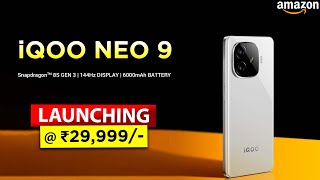 🔥 IQOO Neo 9 With Snapdragon 8S GEN 3 | ⚡ IQOO Neo 9 Specs, Price, Features, India Launch
