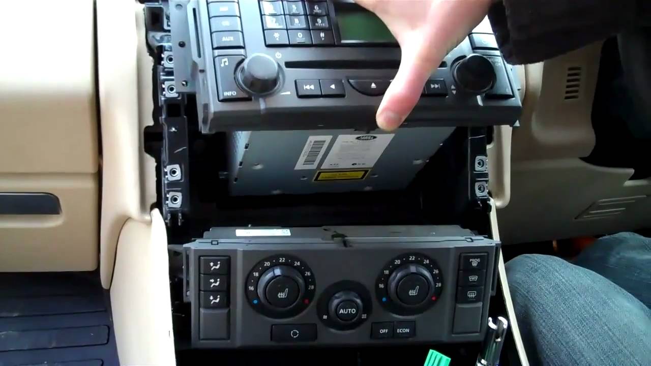 How to remove Stereo / Heater contols on Range Rover Sport ... old pioneer car stereo wiring diagram 