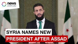 Syria names new leader after the fall of Assad