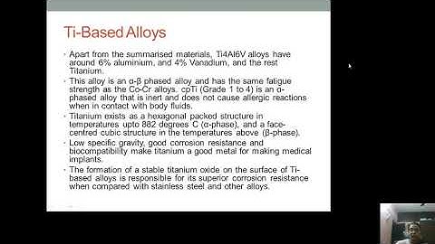 Ti based alloys