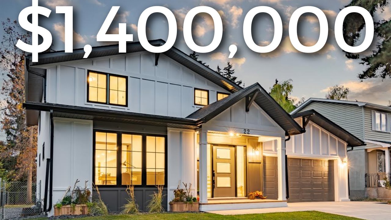 Inside a 1.4 Million LUXURY Farmhouse Style Home in Calgary Calgary