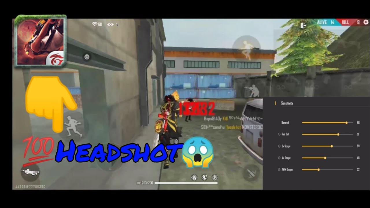 Free Fire New Headshot Sensitivity|Headshot Trick|Auto ...