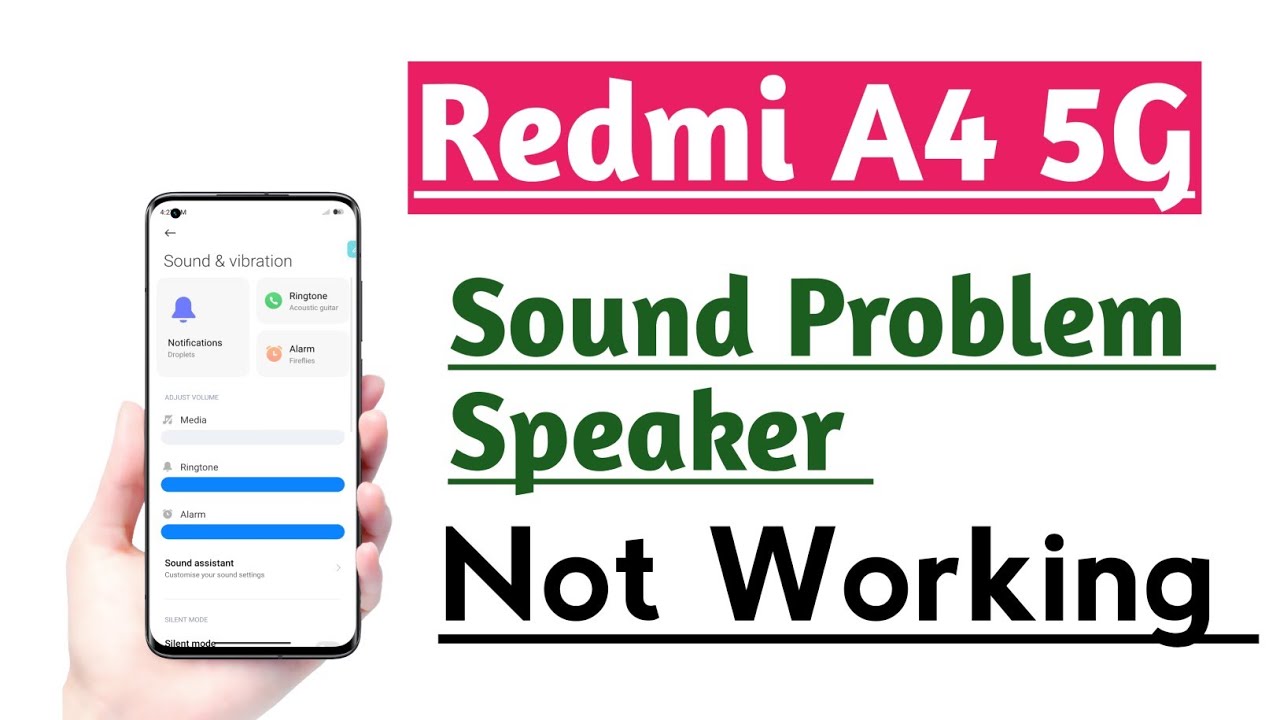 Redmi A4 5G How to Fix Sound Problem Solution Speaker Not Working ...