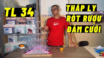 Tháp ly rót rượu đám cưới giá rẻ TL 34 1450k |ABshop.com.vn 1160