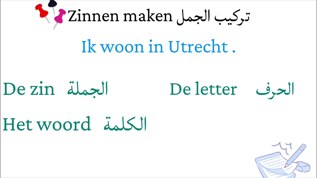 تركيب الجمل خطوة بخطوة باللغة الهولندية | Zinnen maken