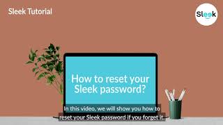 Reset Sleek Password | Sleek Tutorials | Sleek screenshot 2