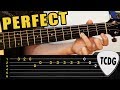 Melodía FÁCIL en Guitarra Acústica: Perfect - Ed Sheeran | TABS TCDG