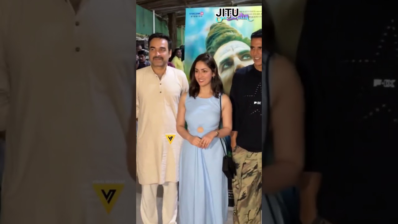 Film Omg2 Promotion ....Akshay Kumar, Yami Gautam And Pankaj Tripathi...