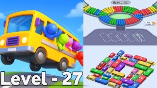 Crowd Escape: bus puzzle level 27 gameplay walkthrough solution 