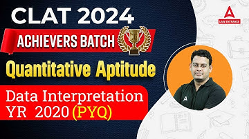 CLAT 2024 Quantitative Aptitude | Data Interpretation | CLAT 2024 Preparation