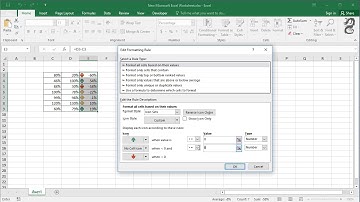 How to Use two arrow icon set with conditional formatting in Excel