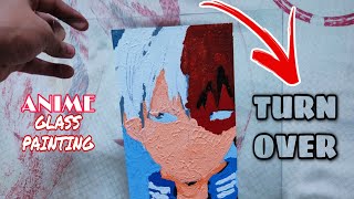 Glass painting 🎨🖌️|| Shoto Todoroki🔥||