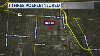 One in critical condition after three-car crash in southeast Columbus
