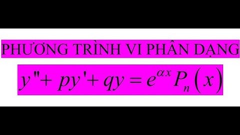 Bài tập giải phương trình vi phân tuyến tính