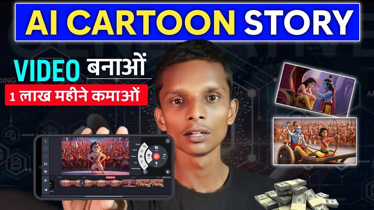 Cartoon Video Kaise banaye ? How To Make Cartoon in Mobile 3d animation ...