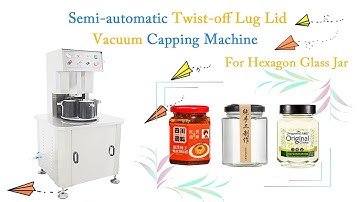 Semi automatic Twist off Lug Lid Vacuum  Capping Machine