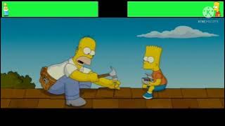 The Simpsons Movie (2007) Homer Simpson Vs Bart With Healthbars