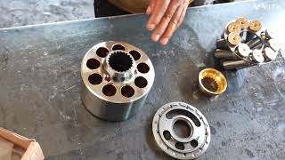 how to repair hydraulic pump komatsu pc 130-7#komatsu