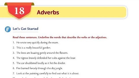 Adverbs | Ch-18 | Class-06 | Collins English grammar and composition book