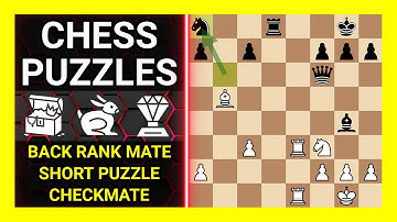 Chess Puzzles to Practice. Themes: Back rank mate, Short puzzle, Checkmate. Learn Chess