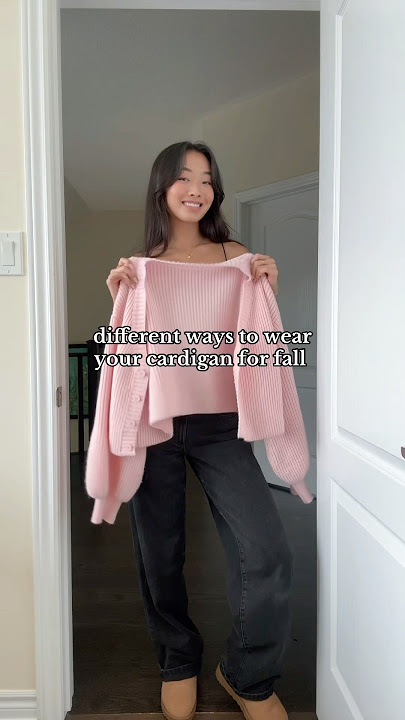 different ways to wear a cardigan for fall🤍🍂
