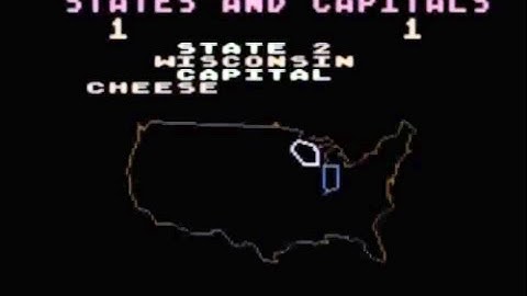 States and Capitals   Atari 8 bit Educational Programs
