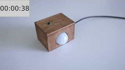 Alarm clock using Arduino and a motion sensor