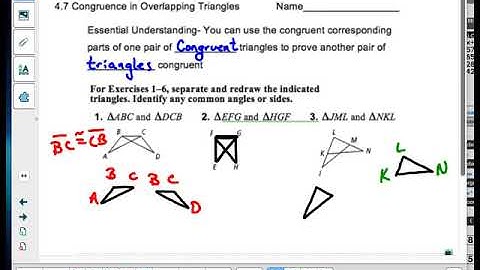 Geometry 4 7 Video Notes and Directions