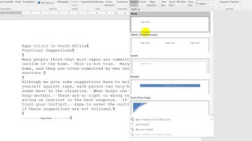 COMPUTER PRACTICE N4: SO:7 LO:7.5 - 7. 8 -  Headers, Footers, Pg numbers & Page break