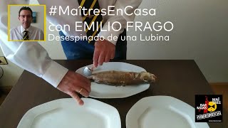 Emilio Frago de Maîtres de Aragón: Desespinado de una lubina