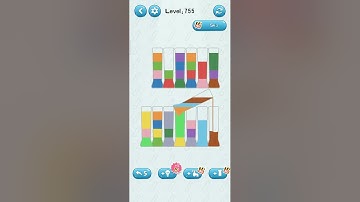 water sort puzzle game level 755 android ios games funny gaming all level mobile game