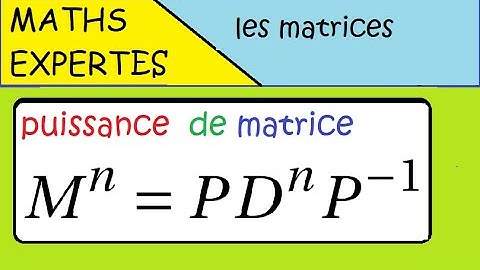 Terminale Maths Expertes- Les matrices - GRAND CLASSIQUE exercice : puissance d