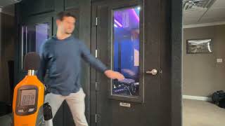 Drum Sound Isolation Demo – WhisperRoom Enhanced (Double-Wall)
