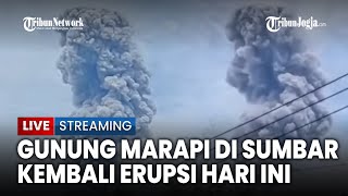Download Lagu 🔴 Gunung Marapi Erupsi, Lontarkan Kolom Abu Setinggi 300 M, Wilayah Agam Dihujani Abu Vulkanik MP3