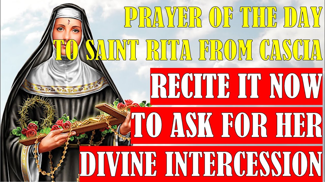 Prayer of the Day to Saint Rita from Cascia | Recite it Now to Ask for ...