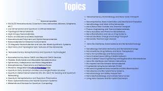 3rd International Conference on Advanced Nanoscience and Technology (ANaNO 2026)