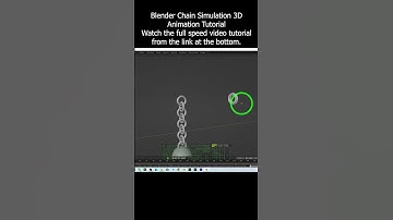 Blender Chain Simulation 3D Animation Tutorial #Blender #chain #3danimation #tutorial #simulation