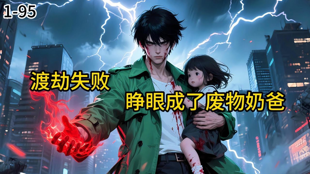 《渡劫失败，睁眼成了废物奶爸》1-95叶尊渡劫失败，睁眼竟成了负债千万、家破人亡的废物富二代。 房产被封，仇人狞笑，明天就要流落街头。#小说 #小说分享 #漫画解说