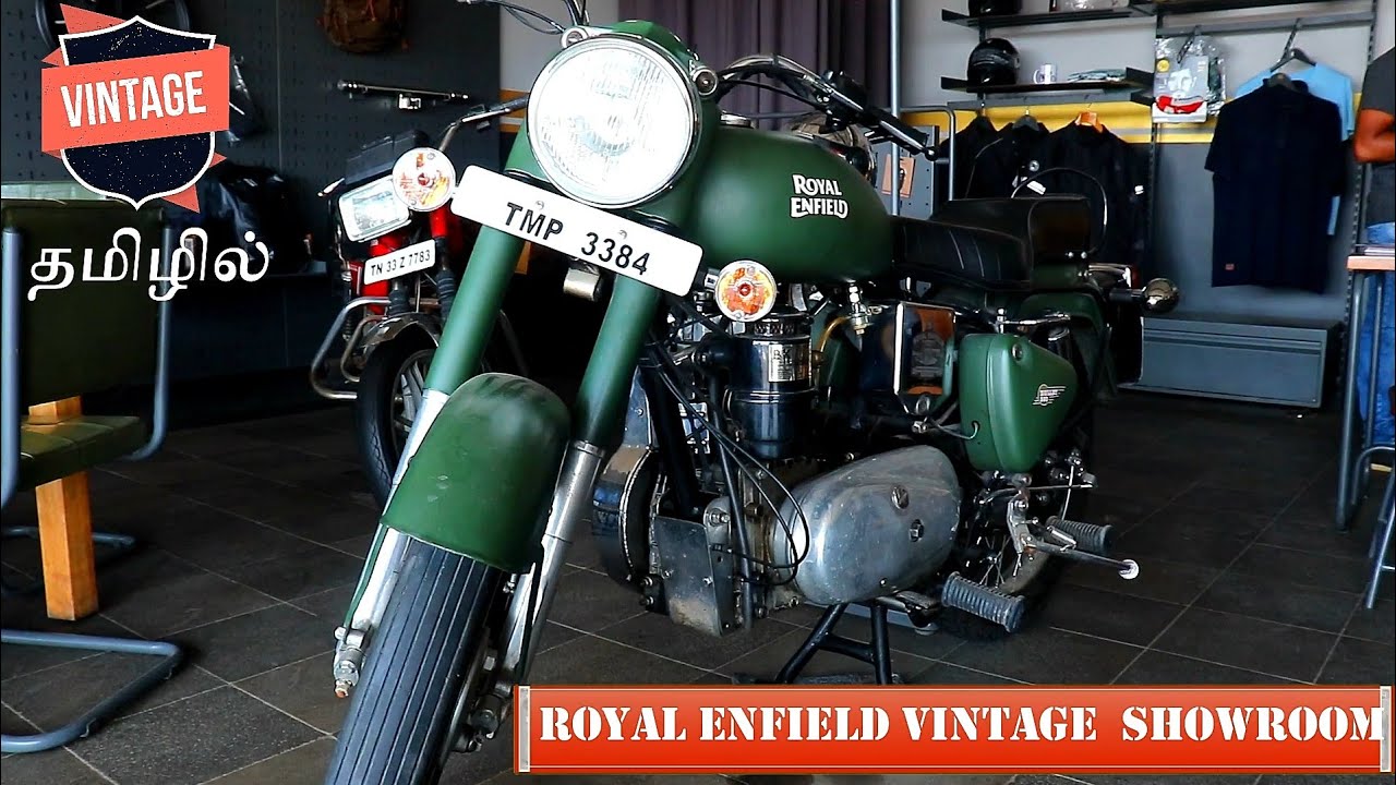 Royal Enfield Vintage Showroom Chennai Walk Around View In Tamil Cutshots