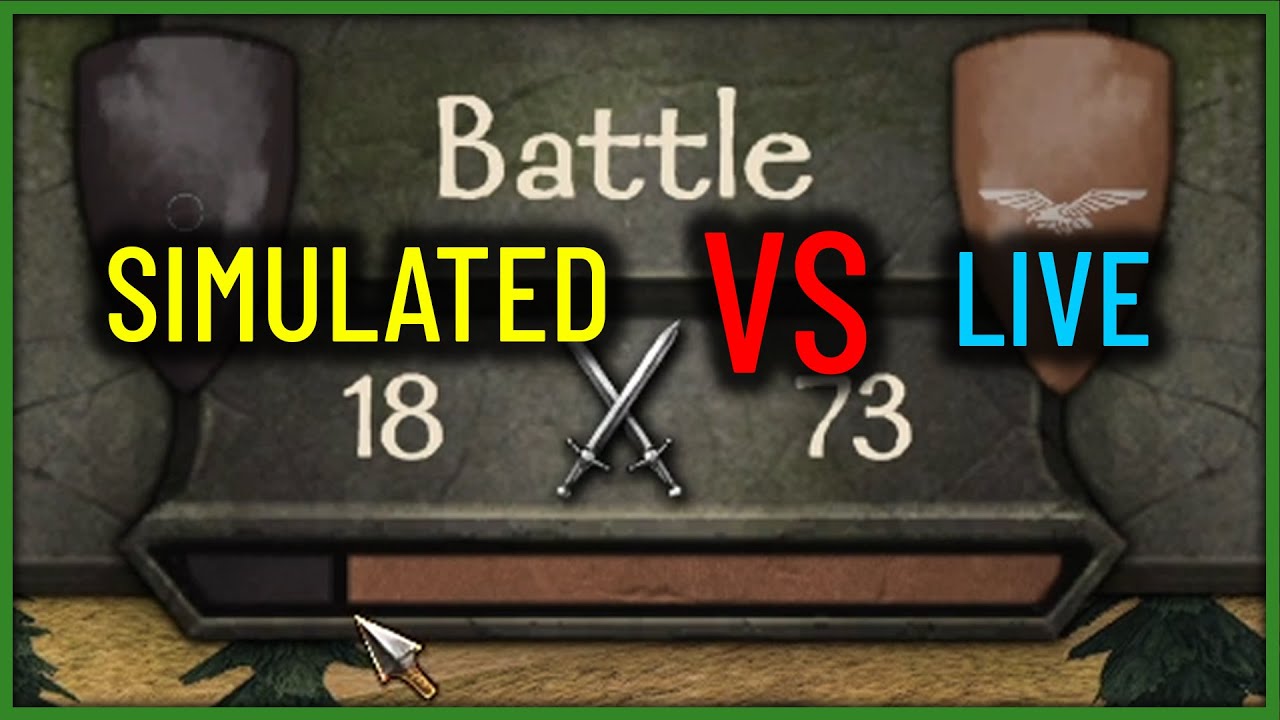 Simulated Battles VS Live Battles - Bannerlord
