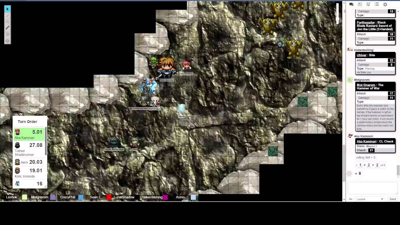 TForce RPG: Pathfinder Tuesday with Leshok Session 2 Game 2